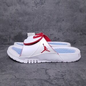 NIKE Air Jordan Hydro Retro XI 11‎ Slides Mens 8 White Varsity Red Cherry